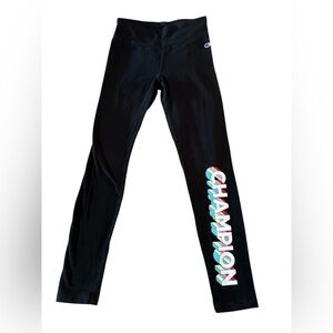 Girls Champion Kids Black Leggings Size S